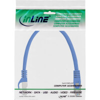 InLine® Patch Cable SF/UTP Cat.5e blue 0.3m