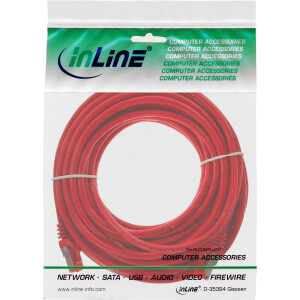 InLine® Patch Cable S/FTP PiMF Cat.6 250MHz PVC copper red 10m