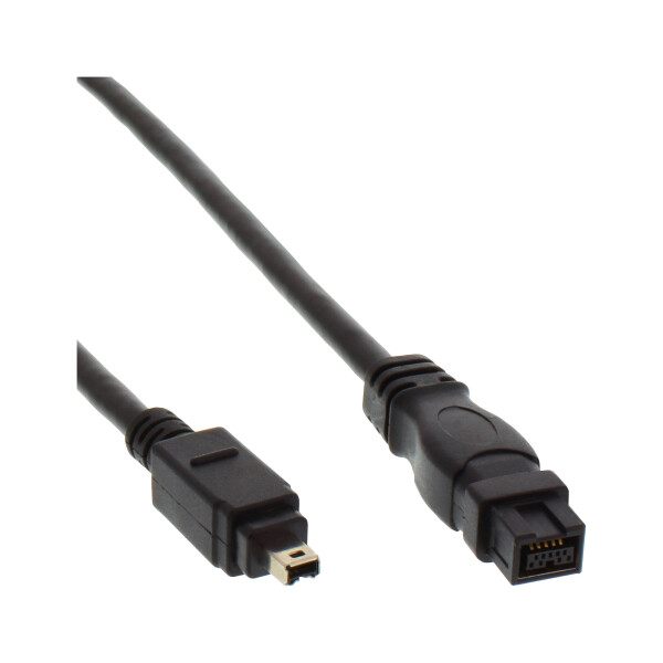 InLine® FireWire 400 to 800 1394b Cable 4 / 9 Pin male 1m