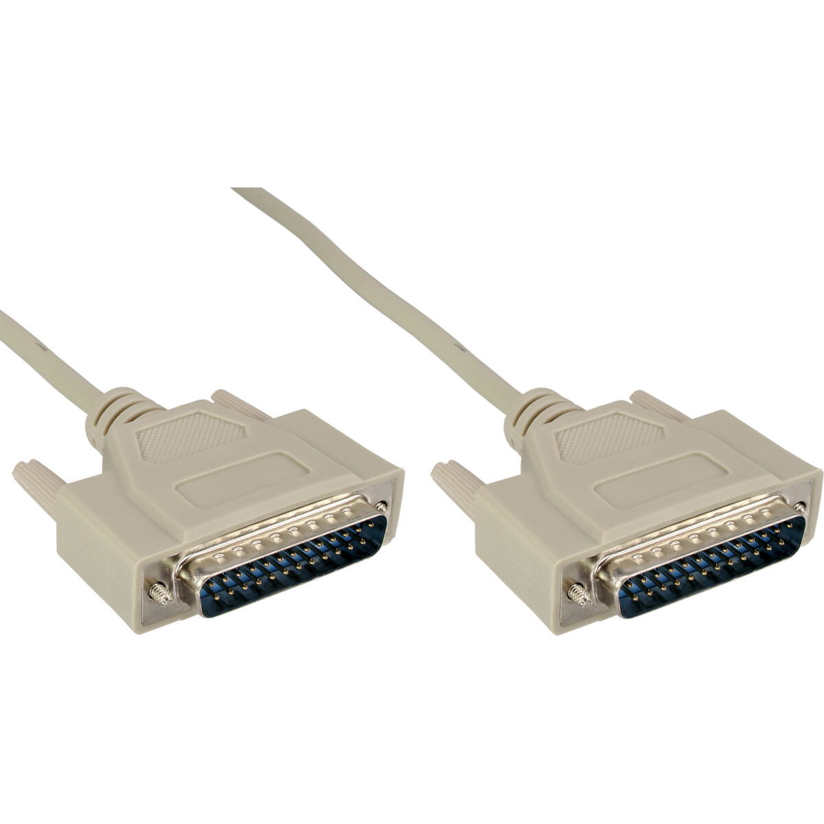 InLine® serial cable molded DB25 male / male direct...