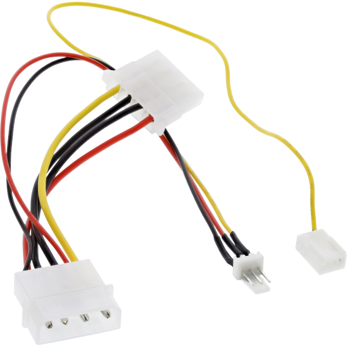 InLine® Fan Adapter Cable 12V / 7V with speed signal