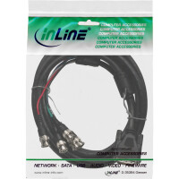 InLine® DVI BNC Cable 5x BNC male to DVI-A 12+5 male 3m