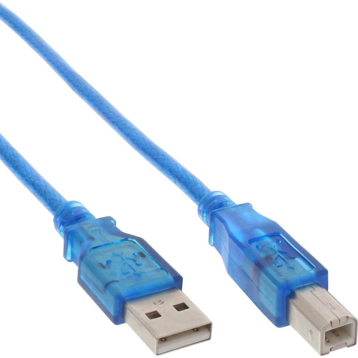 InLine® USB 2.0 Cable Type A male / Type B blue...