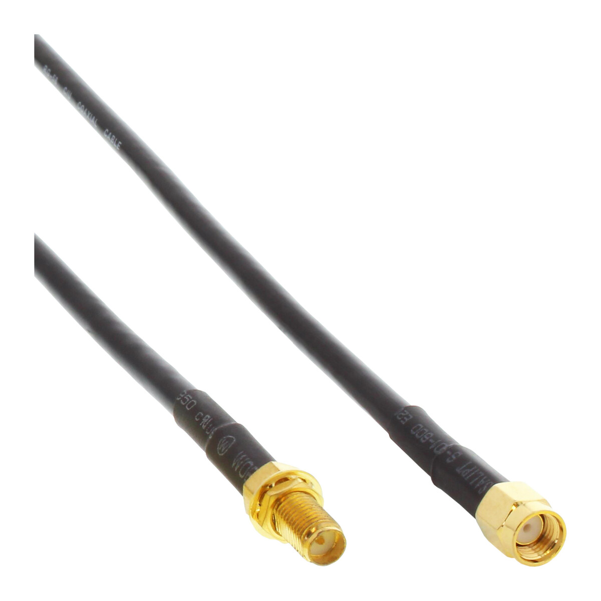 InLine® WIFI Cable R-SMA Plug / R-SMA coupling 1m
