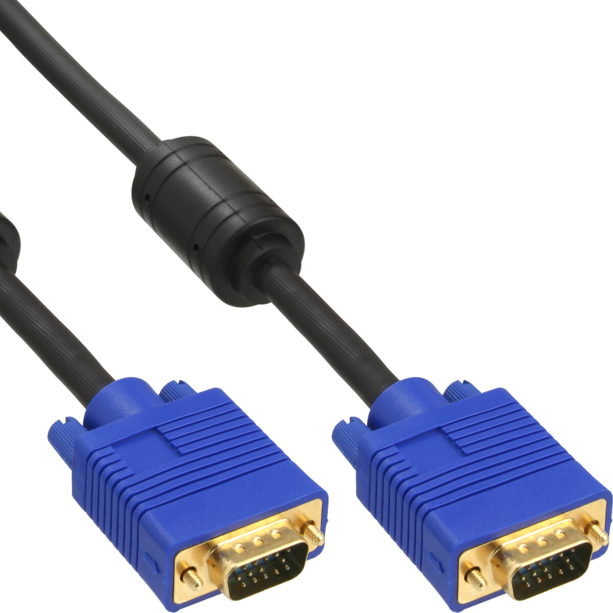 InLine® S-VGA Cable Premium 15HD male / male black 1m