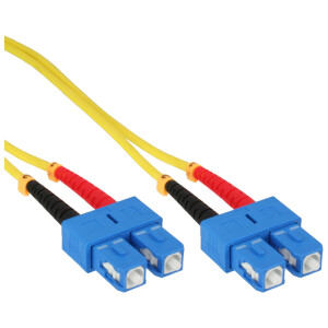 InLine® fiber optical duplex cable SC/SC 9/125µm OS2 2m