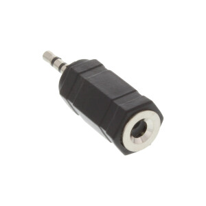 InLine® Audio Adapter, 2,5mm Klinke Stecker zu 3,5mm Buchse, Stereo