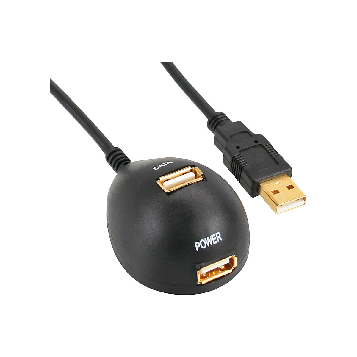 InLine® USB 2.0 Cable Type A male to female with base...