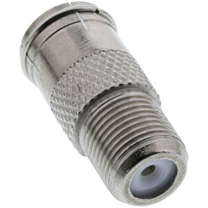 InLine® Adapter F-Quick male SAT to F female SAT