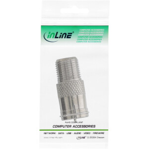 InLine® Adapter F-Quick male SAT to F female SAT