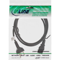 InLine® Netzkabel, Netzstecker Dänemark auf Kaltgerätestecker C13, 1,8m