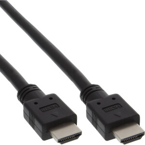 InLine® HDMI Cable High Speed male / male black 3m