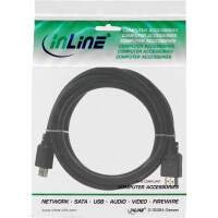 InLine® HDMI Cable High Speed male / male black 3m