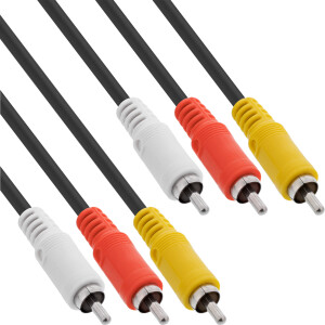 InLine® AV Cable 3x RCA male / male 3m