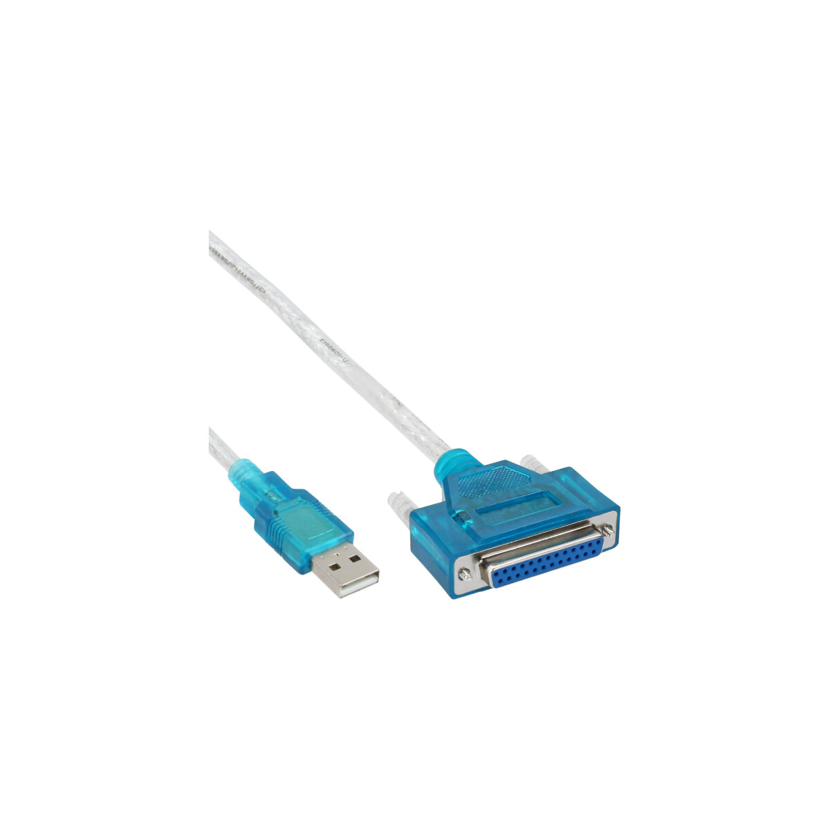 InLine® USB Printer Cable USB Type A male / DB25...