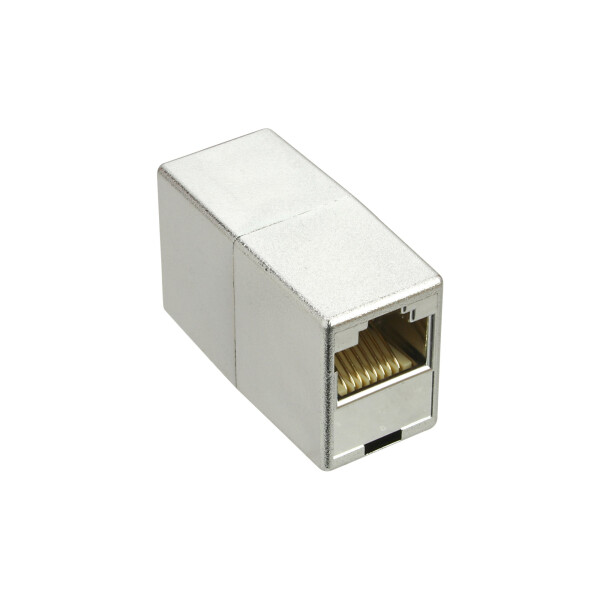 InLine® Cat.5e Patchkabelkupplung 2x RJ45 Buchse, metallisiert geschirmt