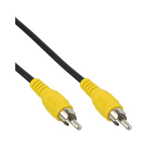 InLine® Cinch Kabel, Video, 1x Cinch Stecker / Stecker, Steckerfarbe gelb, 5m