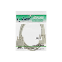 InLine® VGA Cable 15HD male / male beige 3m