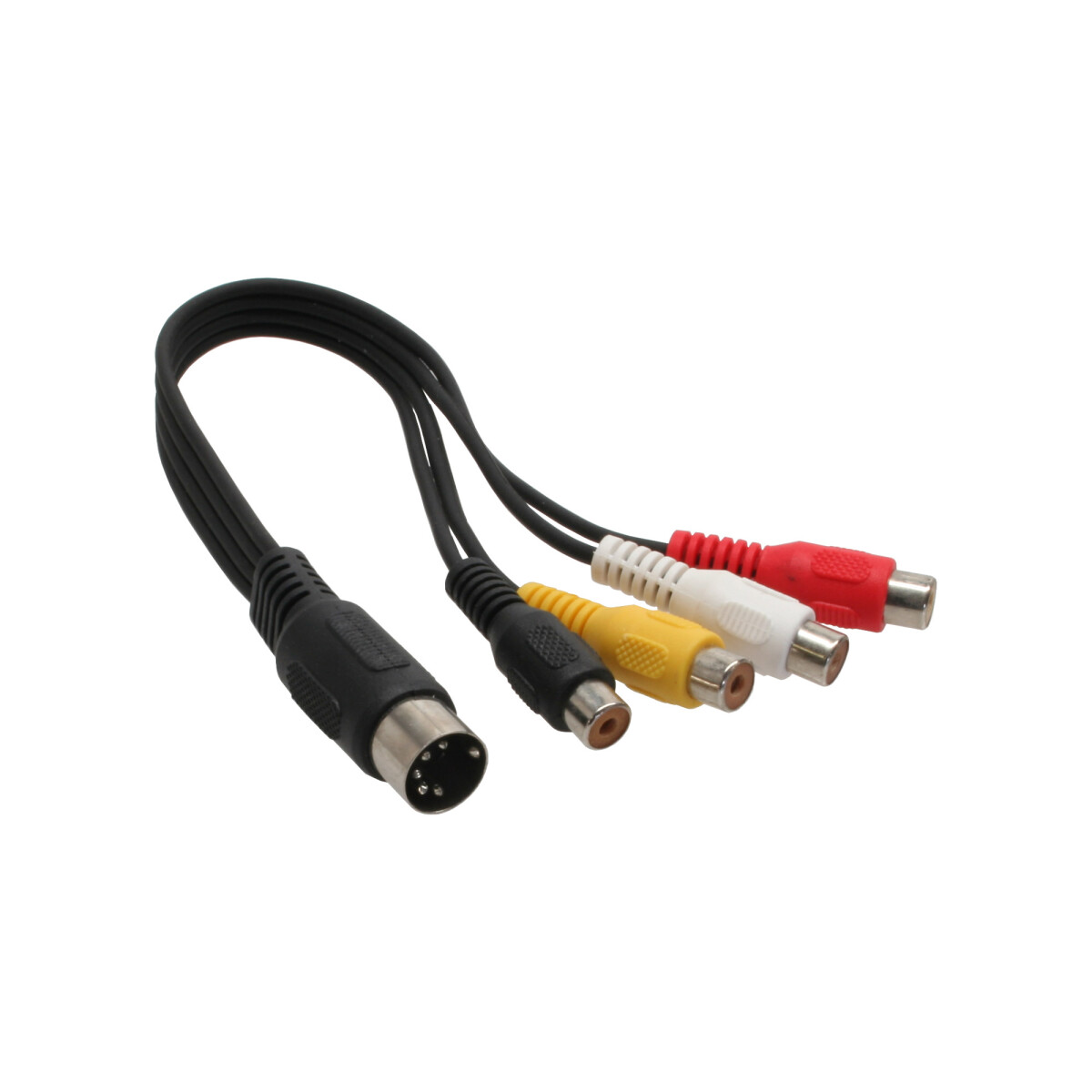 InLine® DIN Adapter Cable 5 Pin DIN male / 4x RCA...