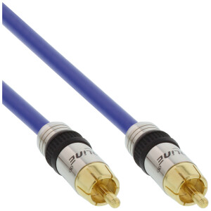 InLine® Premium RCA Audio Cable 1x RCA male / male gold plated 3m