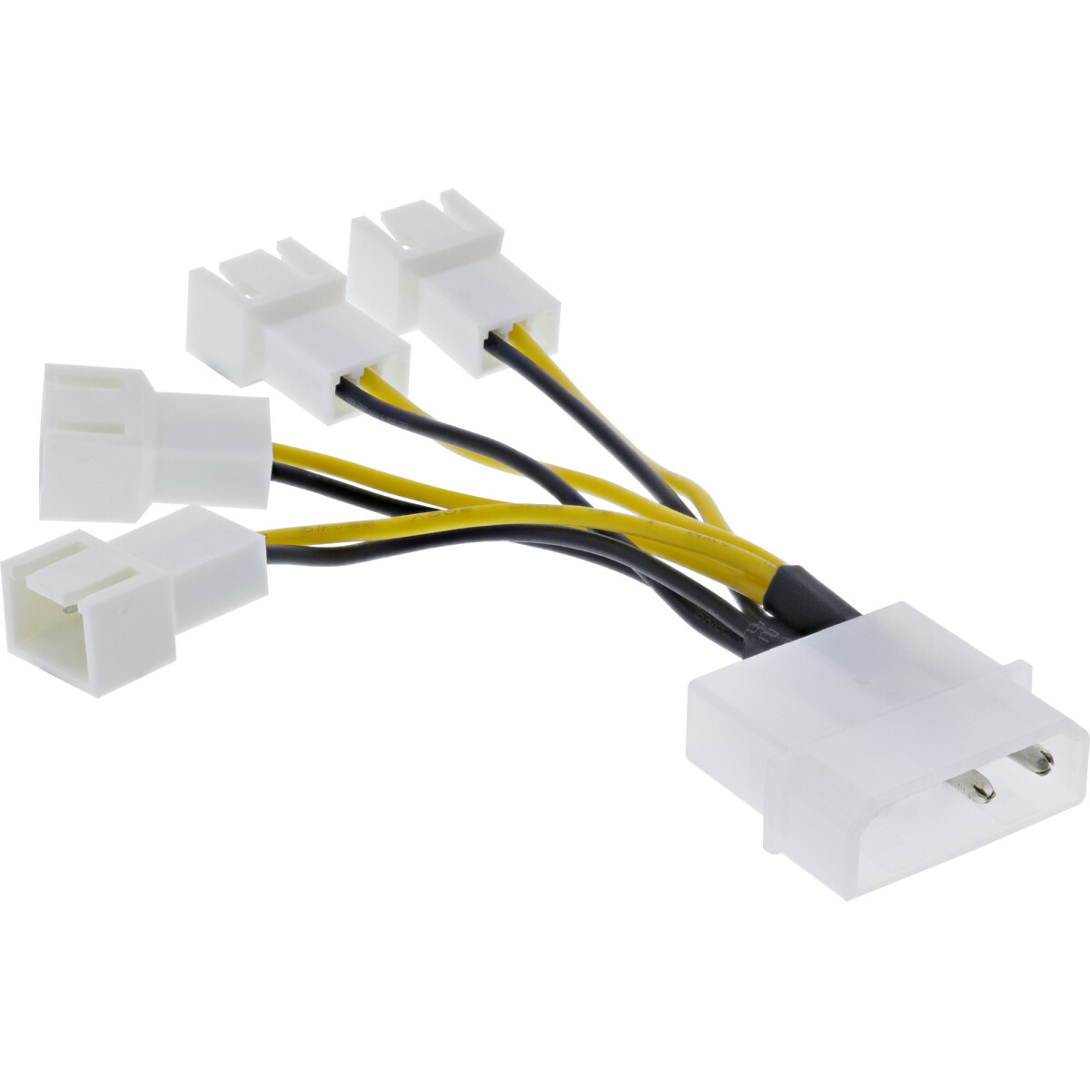 InLine® Power Adapter Cable Molex / 4x Fan Connector