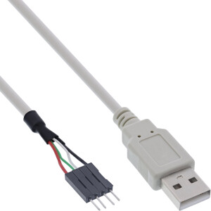 InLine® USB 2.0 Adapter Cable USB Type A male / Pin Header male, 0.40m