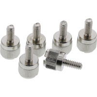 InLine® Thumbscrews for enclosures, silver, 6pcs. pack