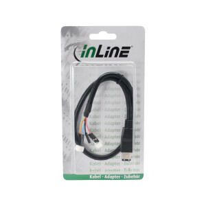 InLine® FireWire Adapterkabel, 6pol Stecker auf Pfostenanschluss, 40cm