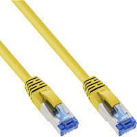 InLine® Patch Cable S/FTP PiMF Cat.6A halogen free 500MHz yellow 1m