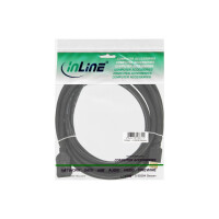 InLine® HDMI Verl., HDMI-High Speed, ST / BU, schwarz, vergoldete Kontakte, 7,5m