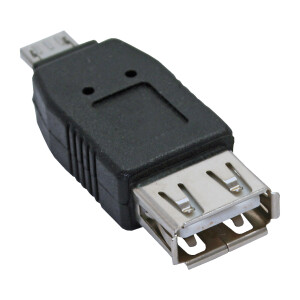 InLine® Micro-USB Adapter, Micro-A Stecker an USB A Buchse