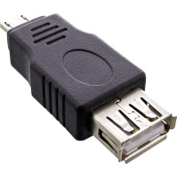 InLine® Micro USB Adapter Micro-A male / USB Type A female