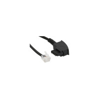 InLine® TAE-F Kabel für DSL Splitter, TAE-F Stecker an Western 6/2 DEC Stecker, 10m