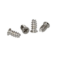 InLine® Lüfterschrauben, 5,0x10,0mm, silbern, 4er Pack