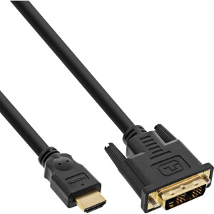 InLine® HDMI to DVI Cable male / 18+1 male gold plated 7.5m