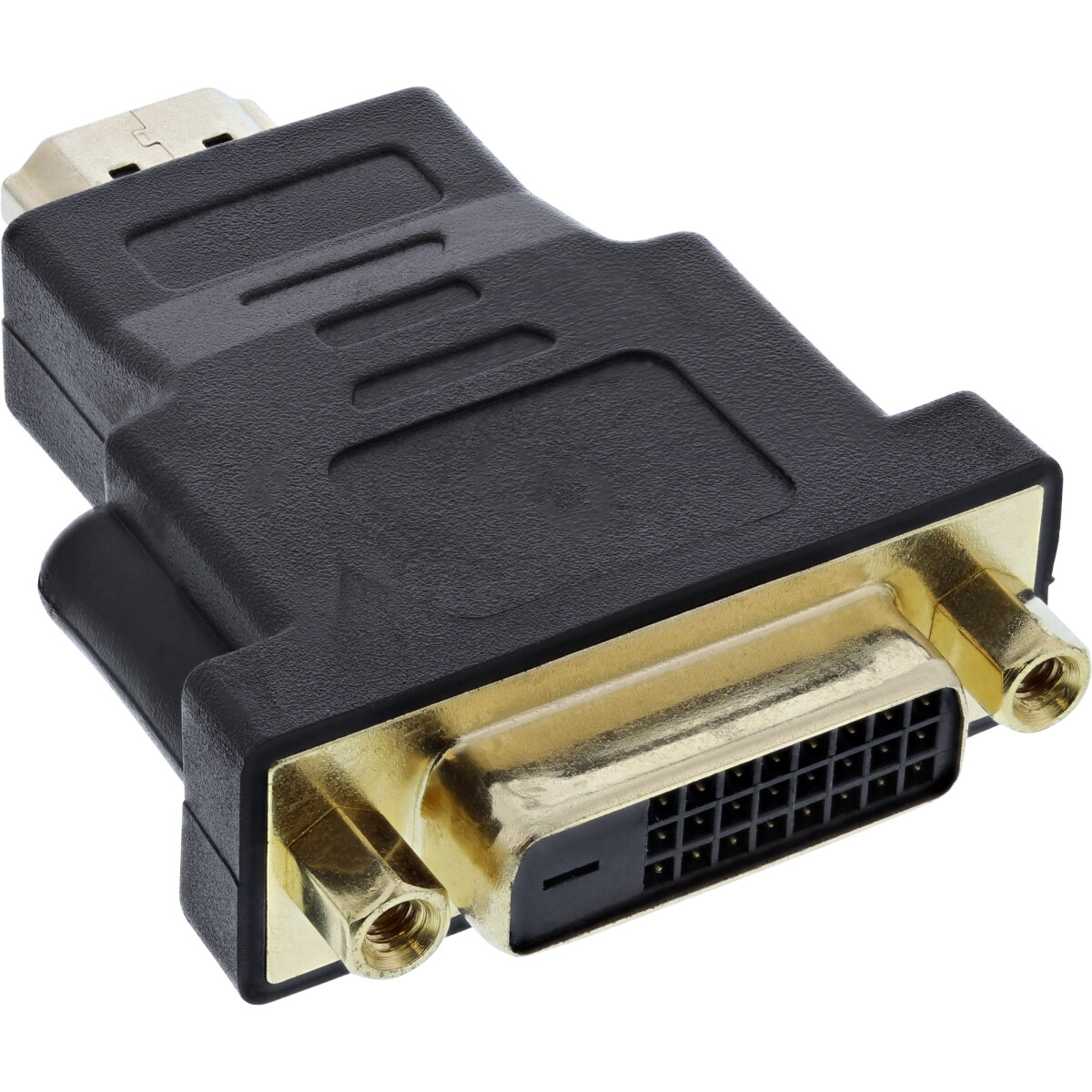 InLine® HDMI to DVI Adapter male / 24+1 female gold...