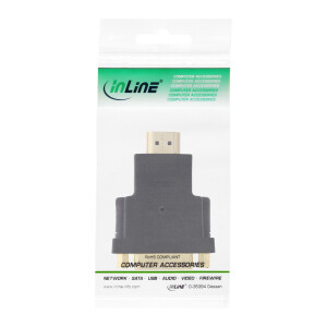 InLine® HDMI-DVI Adapter, HDMI Stecker auf DVI Buchse, 4K2K