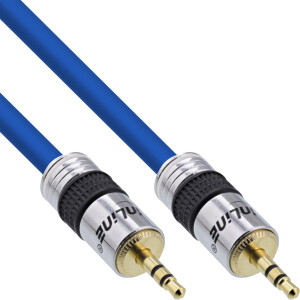 InLine® Klinken-Kabel PREMIUM, 3,5mm Stecker / Stecker, 0,5m