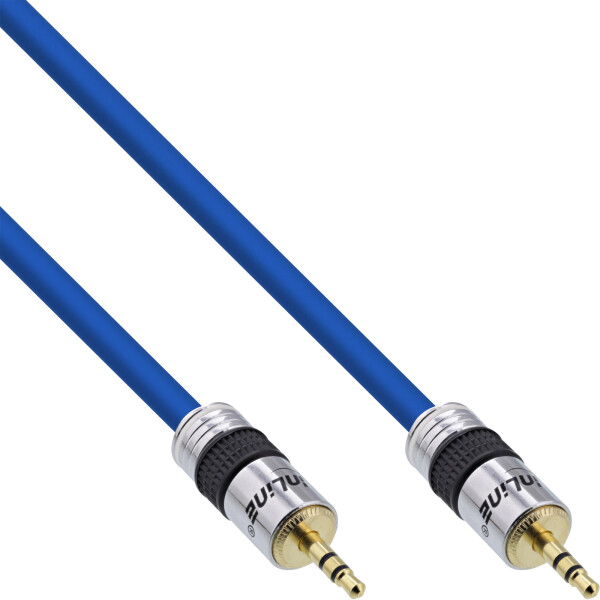 InLine® Premium Audio Cable 3.5mm Stereo male to male 1m