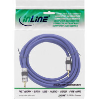 InLine® Klinken-Kabel PREMIUM, 3,5mm Stecker / Stecker, 1m