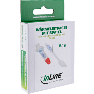 InLine® Wärmeleitpaste, 0,5g, mit Spatel