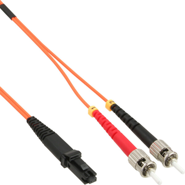 InLine® Fiber Optical Duplex Cable MTRJ/ST 50/125µm OM2 1m