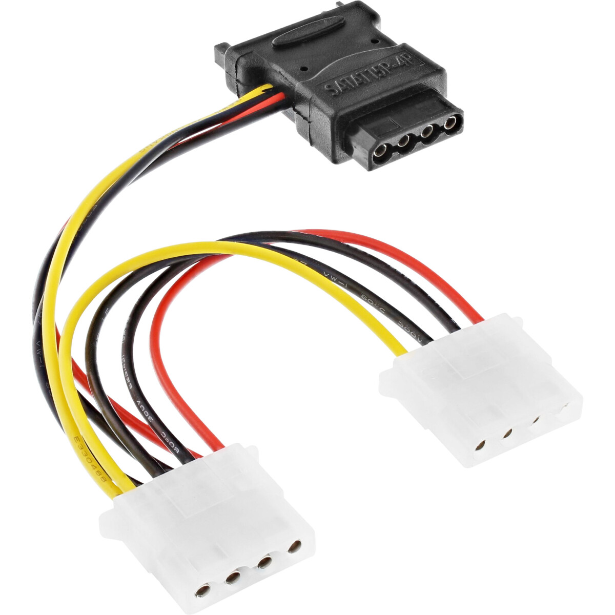 InLine® SATA Stromadapterkabel, SATA Buchse an 3x...