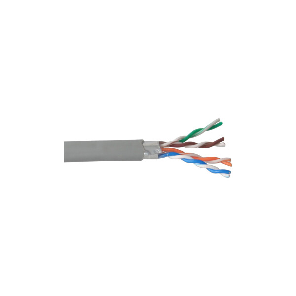 InLine® Solid Installation Cable FTP Cat.5e AWG24 CCA PVC 300m