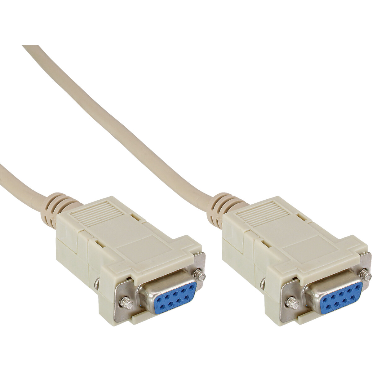 InLine® null modem cable DB9 female / female,...