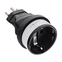 InLine® Travel Adapter Type J to F Switzerland plug to German socket