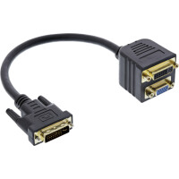 InLine® DVI-I Adapter Cable DVI-I male / DVI-I female + S-VGA female