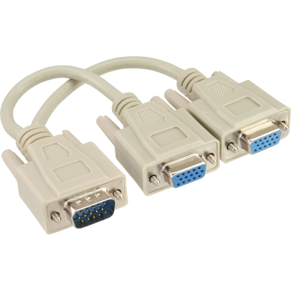 InLine® VGA Y-Cable HD15 male / 2x HD15 female