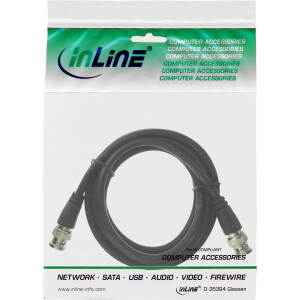 InLine® BNC Videokabel, RG59, 75Ohm, 1m