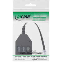 InLine® TAE Adapterkabel, RJ11 (6P4C) Stecker auf TAE NFN Buchse